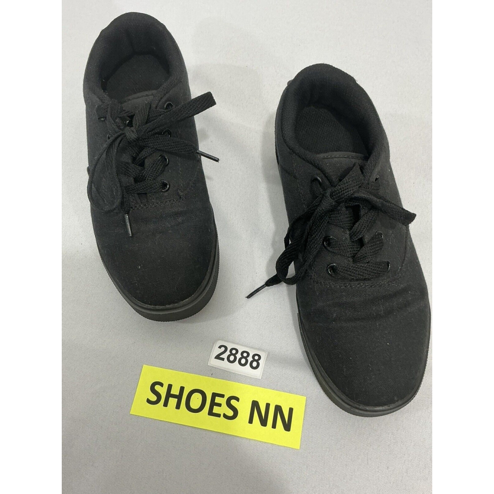 Youth Size 6 Heelys Launch 770155 Black Canvas Shoes (no Wheels)